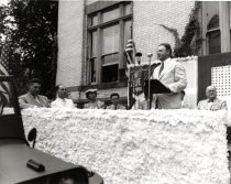 Harry F Byrd Sr speaking at Jeep presentation
